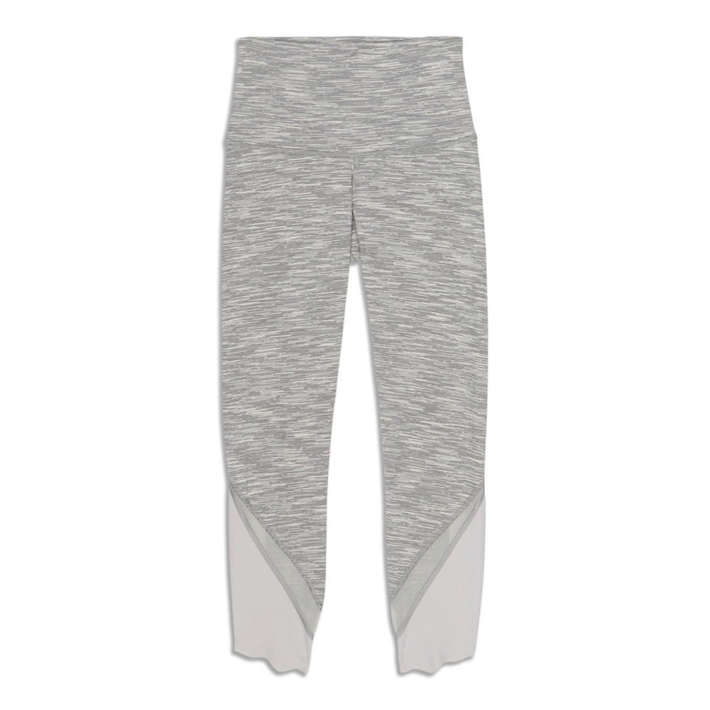 Lululemon Wunder Under Scalloped Hem High-Rise Crop in Gray Size 4